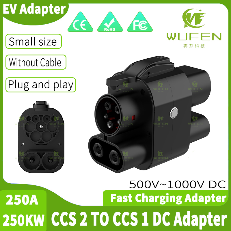 Ccs2 To Ccs1 Fast Charge Adapter 250Kw - Wufen ccs2 para ccs1 250a adaptador