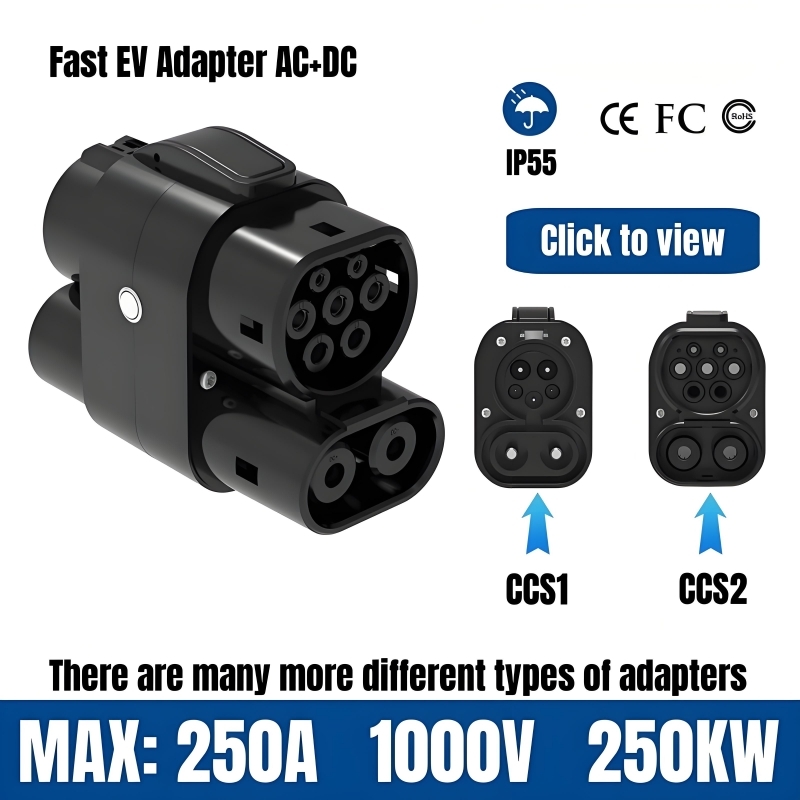 Ccs2 To Ccs1 Fast Charge Adapter 250Kw - Adaptador de Carregamento EV 250A 250KW
