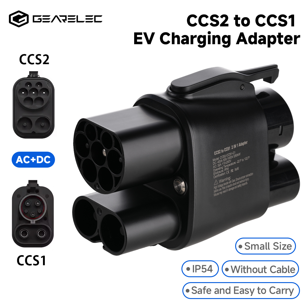 Ccs2 To Ccs1 Fast Charge Adapter 250Kw - Gearelec ccs2 para ccs1 adaptador dc