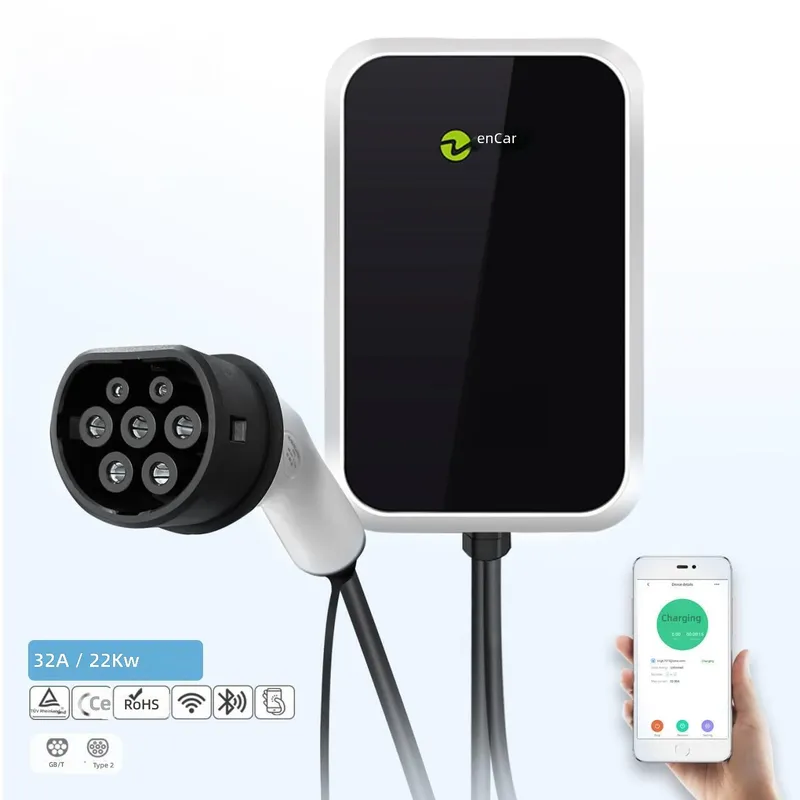 22Kw Wallbox Type 2 Ocpp Rfid - Carregador EV de 22kW Tipo 2