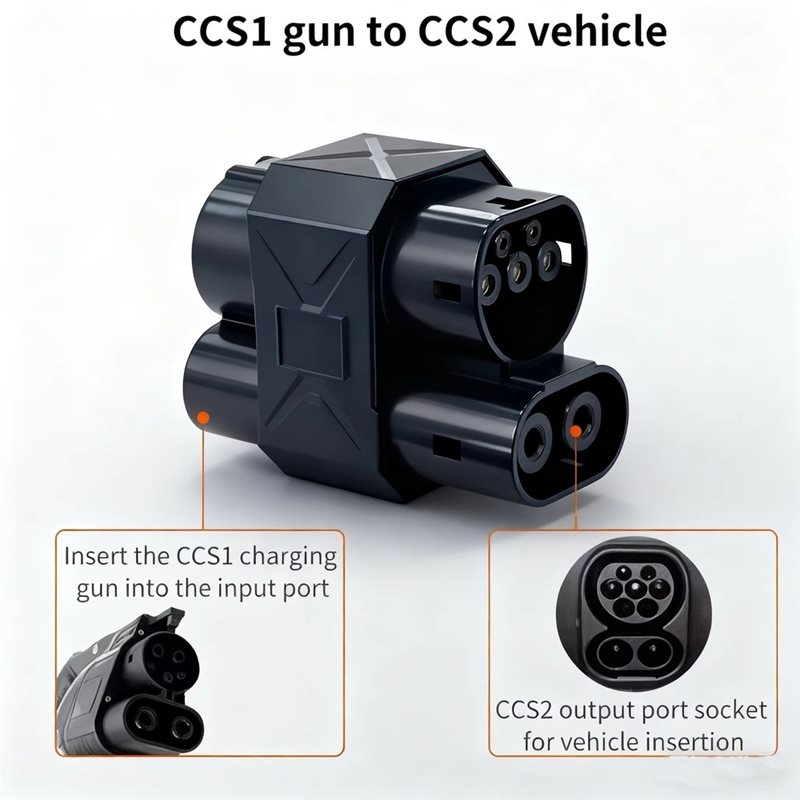 Adaptador de Carregamento Rápi - Ccs2 To Ccs1 Fast Charge Adapter 250Kw avaliação e preço