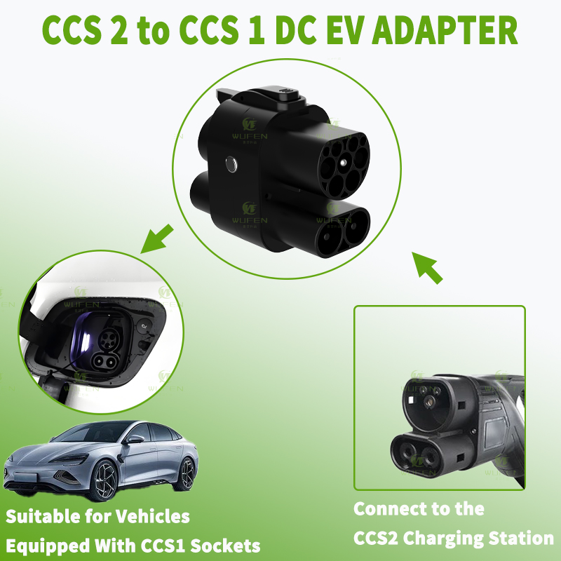 Wufen ccs2 para ccs1 250a adap - Ccs2 To Ccs1 Fast Charge Adapter 250Kw avaliação e preço
