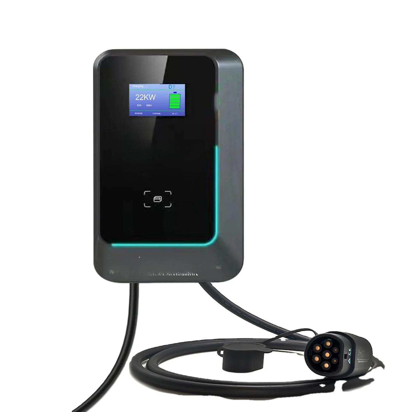 2025 Lançamento Quente: Estaçã - 22Kw Wallbox Type 2 Ocpp Rfid avaliação e preço