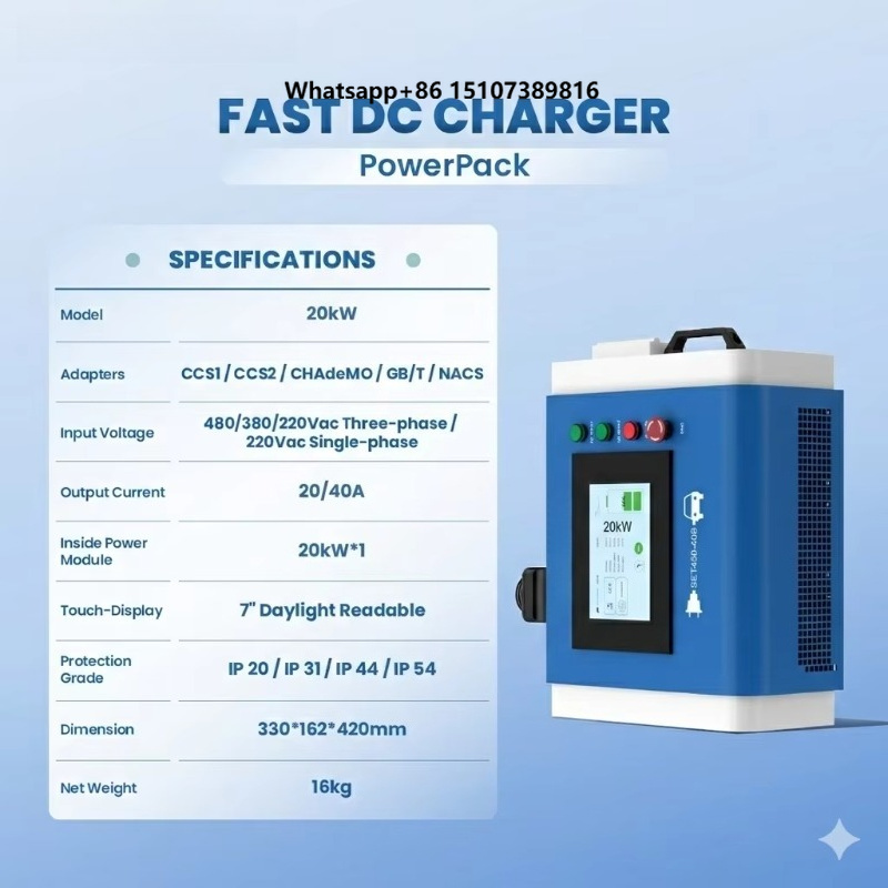 Carregador Rápido DC Portátil  - Portable Dc Fast Charger 20Kw Ccs2 avaliação e preço