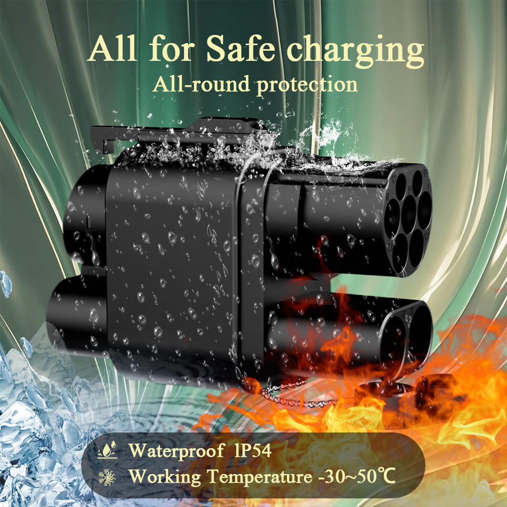Kolanky 250kw dc + ac do carre - Ccs2 To Ccs1 Fast Charge Adapter 250Kw avaliação e preço
