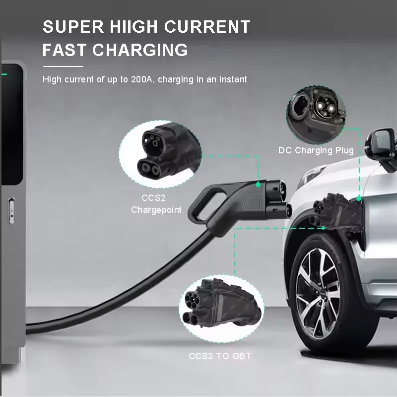 Carregador DC para Veículos El - Gb/T To Ccs2 200A Fast Charging Adapter avaliação e preço