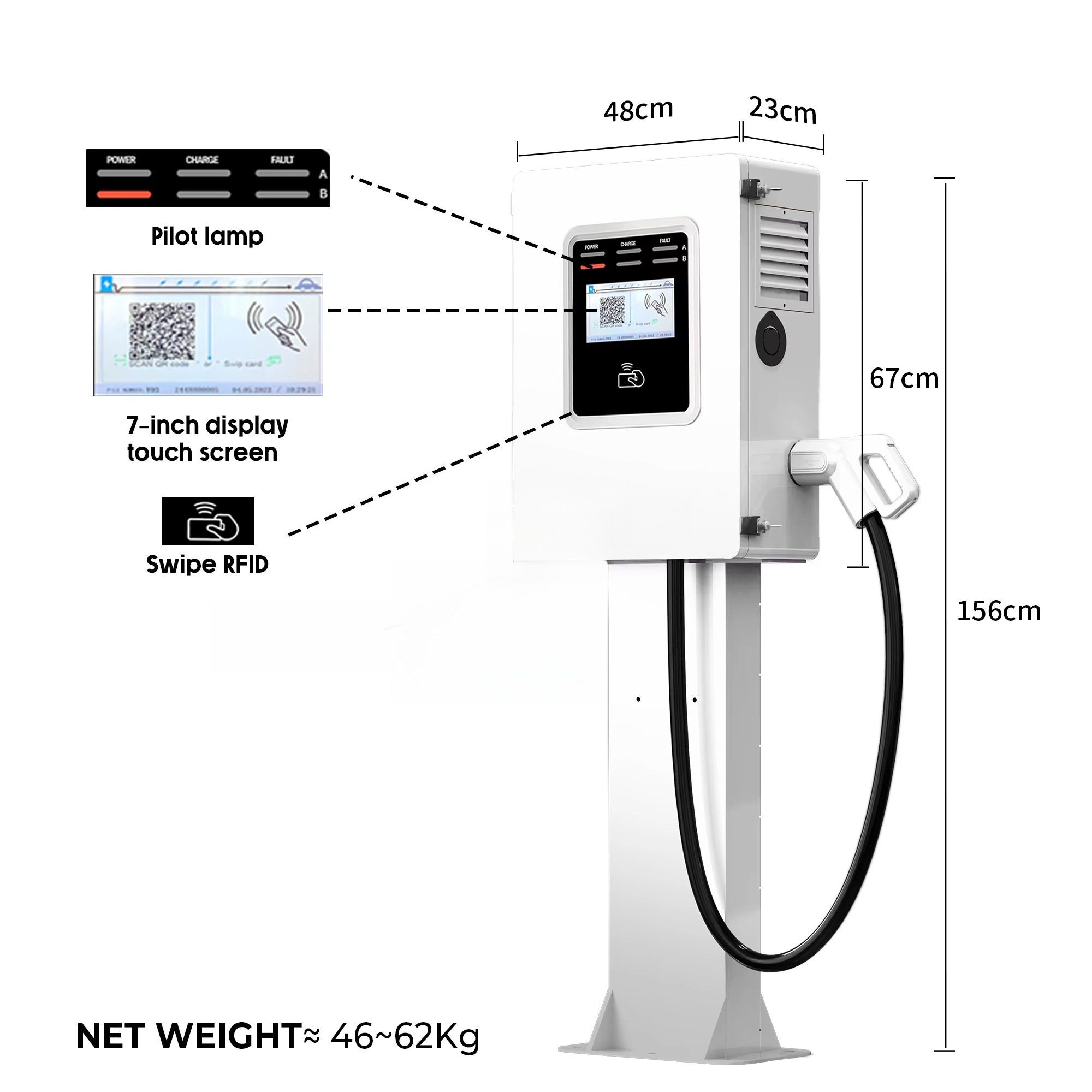 Carregador Rápido Comercial Oc - Dc Fast Charger 30Kw Wallbox Commercial avaliação e preço
