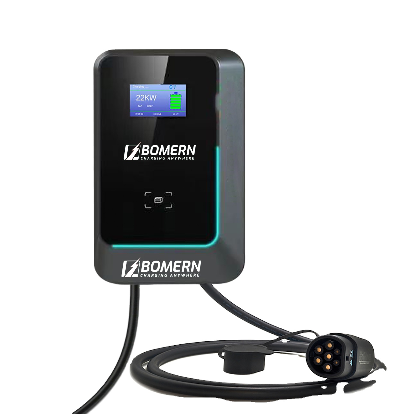 2025 venda quente 7kw/11kw/22k - 22Kw Wallbox Type 2 Ocpp Rfid avaliação e preço